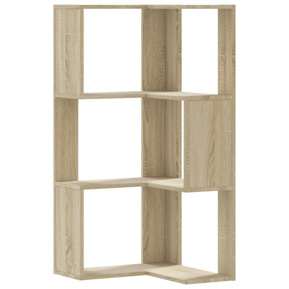 vidaXL Bibliotecă 3 niveluri stejar sonoma 50x50x102 cm lemn prelucrat