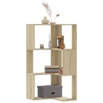 vidaXL Bibliotecă 3 niveluri stejar sonoma 50x50x102 cm lemn prelucrat vidaXL Bibliotecă 3 niveluri stejar sonoma 50x50x102 cm lemn prelucrat