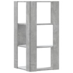 vidaXL Bibliotecă 3 niveluri gri beton 50x50x102 cm lemn prelucrat