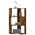 vidaXL Bibliotecă 3 niveluri stejar fumuriu 50x50x102cm lemn prelucrat vidaXL Bibliotecă 3 niveluri stejar fumuriu 50x50x102cm lemn prelucrat
