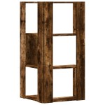 vidaXL Bibliotecă 3 niveluri stejar fumuriu 50x50x102cm lemn prelucrat vidaXL Bibliotecă 3 niveluri stejar fumuriu 50x50x102cm lemn prelucrat