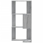 vidaXL Bibliotecă cu 3 niveluri gri sonoma 50x50x102 cm lemn prelucrat vidaXL Bibliotecă cu 3 niveluri gri sonoma 50x50x102 cm lemn prelucrat