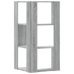 vidaXL Bibliotecă cu 3 niveluri gri sonoma 50x50x102 cm lemn prelucrat vidaXL Bibliotecă cu 3 niveluri gri sonoma 50x50x102 cm lemn prelucrat