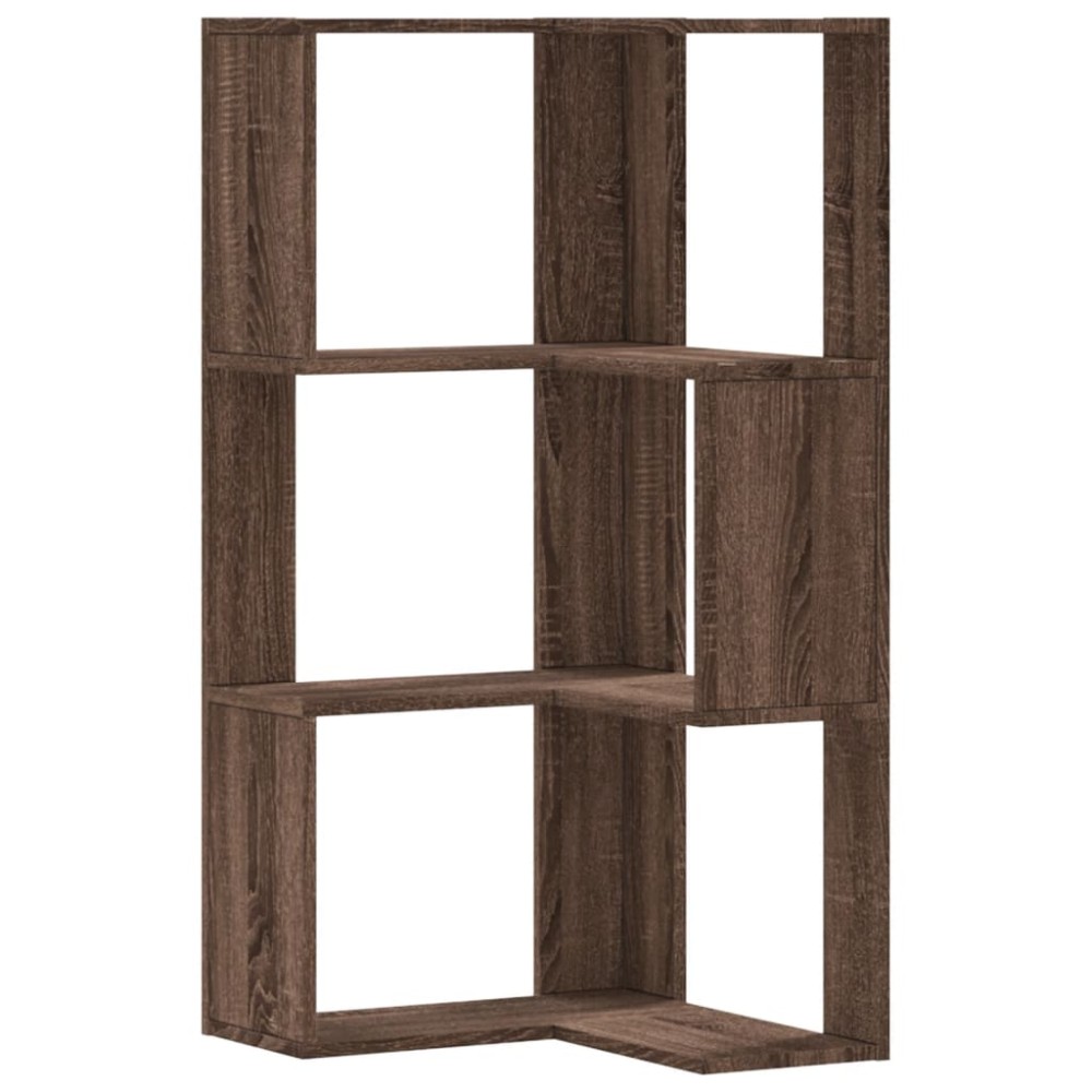 vidaXL Bibliotecă 3 niveluri stejar maro 50x50x102 cm lemn prelucrat