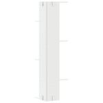 vidaXL Raft colțar perete alb 36,5x36,5x140 cm lemn prelucrat