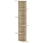 vidaXL Raft colțar perete stejar sonoma 36,5x36,5x140cm lemn prelucrat vidaXL Raft colțar perete stejar sonoma 36,5x36,5x140cm lemn prelucrat