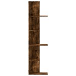 vidaXL Raft colț perete stejar fumuriu 36,5x36,5x140cm lemn prelucrat vidaXL Raft colț perete stejar fumuriu 36,5x36,5x140cm lemn prelucrat