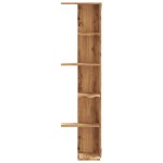 vidaXL Raft colț perete stejar artizanal 36,5x36,5x140cm lemn compozit vidaXL Raft colț perete stejar artizanal 36,5x36,5x140cm lemn compozit
