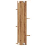 vidaXL Raft colț perete stejar artizanal 36,5x36,5x140cm lemn compozit vidaXL Raft colț perete stejar artizanal 36,5x36,5x140cm lemn compozit