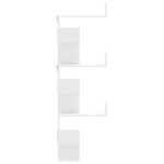 vidaXL Raft colțar perete alb 45x45x147 cm lemn prelucrat