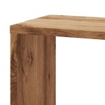 vidaXL Raft colțar perete stejar artizanal 45x45x147 cm lemn prelucrat