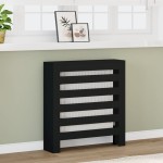 vidaXL Mască pentru calorifer, negru, 78x20x82 cm, lemn prelucrat vidaXL Mască pentru calorifer, negru, 78x20x82 cm, lemn prelucrat