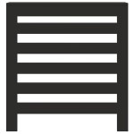 vidaXL Mască pentru calorifer, negru, 78x20x82 cm, lemn prelucrat vidaXL Mască pentru calorifer, negru, 78x20x82 cm, lemn prelucrat
