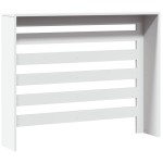 vidaXL Mască pentru calorifer, alb, 104x20x82 cm, lemn prelucrat vidaXL Mască pentru calorifer, alb, 104x20x82 cm, lemn prelucrat
