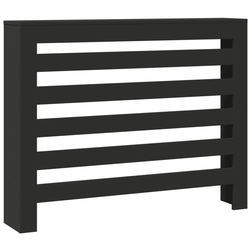 vidaXL Mască pentru calorifer, negru, 104x20x82 cm, lemn prelucrat