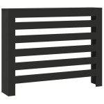 vidaXL Mască pentru calorifer, negru, 104x20x82 cm, lemn prelucrat