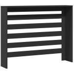 vidaXL Mască pentru calorifer, negru, 104x20x82 cm, lemn prelucrat