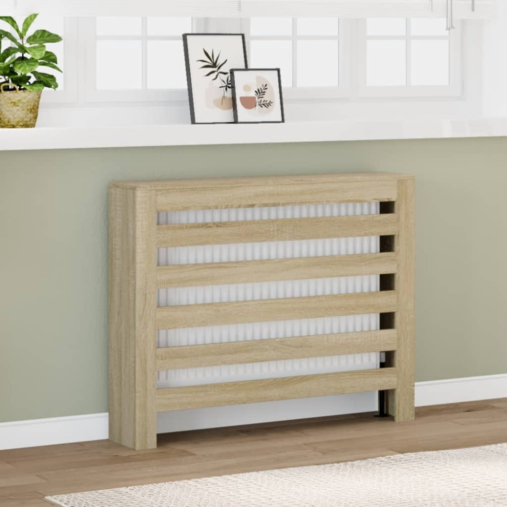 vidaXL Mască pentru calorifer stejar sonoma 104x20x82cm lemn prelucrat