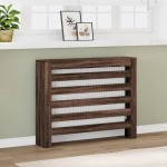 vidaXL Mască pentru calorifer stejar maro 104x20x82 cm lemn prelucrat vidaXL Mască pentru calorifer stejar maro 104x20x82 cm lemn prelucrat