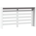 vidaXL Mască pentru calorifer, alb, 149x20x82 cm, lemn prelucrat vidaXL Mască pentru calorifer, alb, 149x20x82 cm, lemn prelucrat