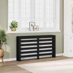 vidaXL Mască pentru calorifer, negru, 149x20x82 cm, lemn prelucrat vidaXL Mască pentru calorifer, negru, 149x20x82 cm, lemn prelucrat
