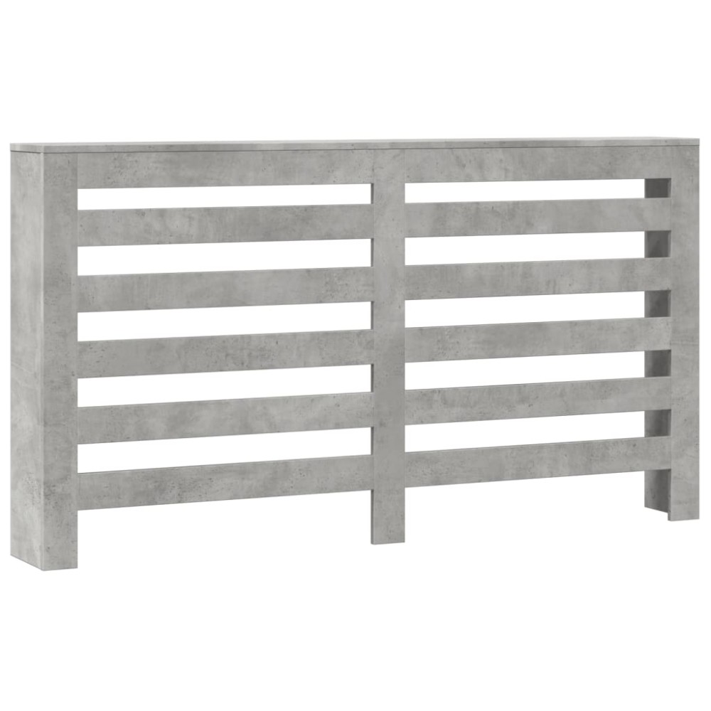 vidaXL Mască pentru calorifer, gri beton, 149x20x82 cm, lemn prelucrat