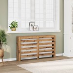 vidaXL Mască pentru calorifer stejar artizanal 149x20x82 cm lemn vidaXL Mască pentru calorifer stejar artizanal 149x20x82 cm lemn