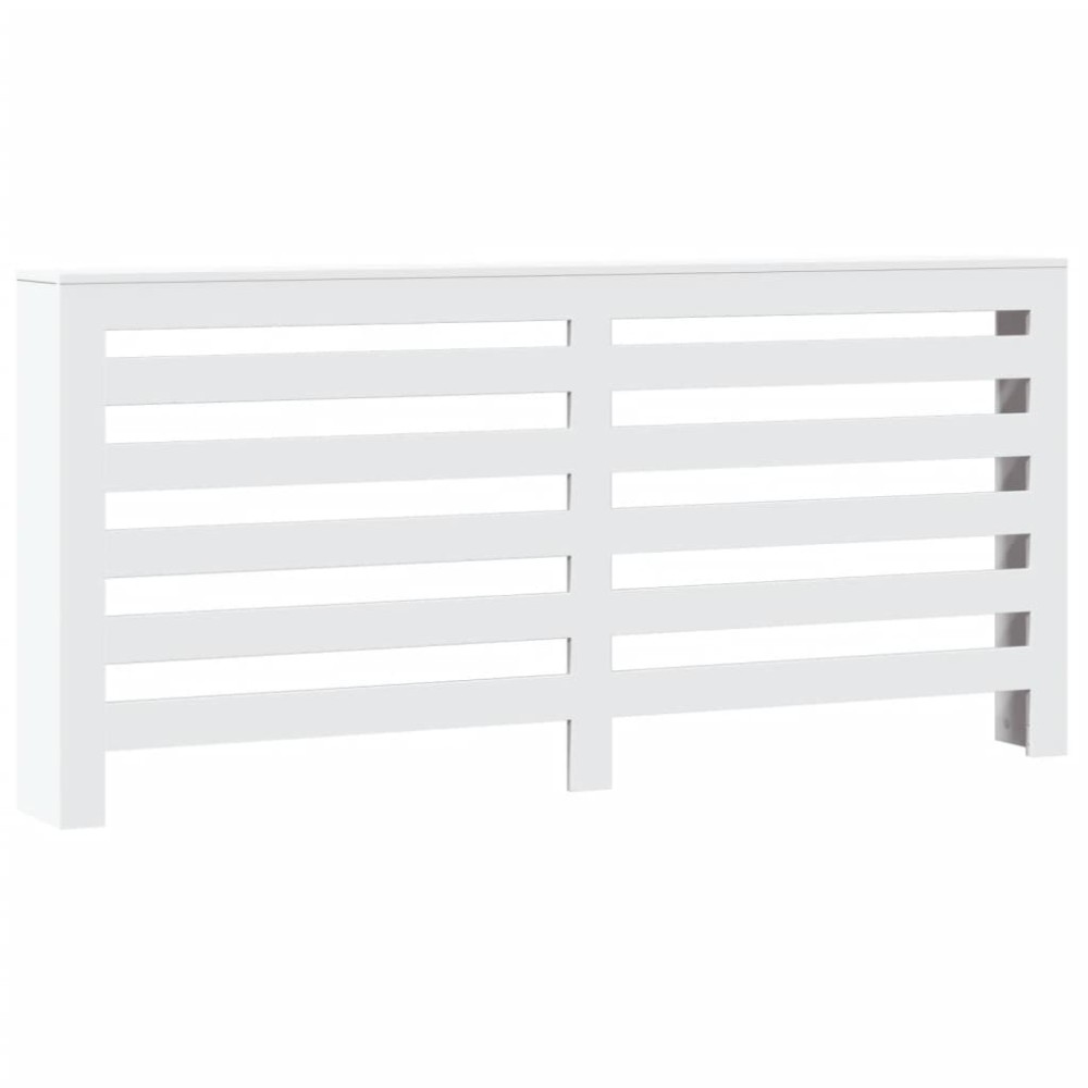 vidaXL Mască pentru calorifer, alb, 175x20x82 cm, lemn prelucrat