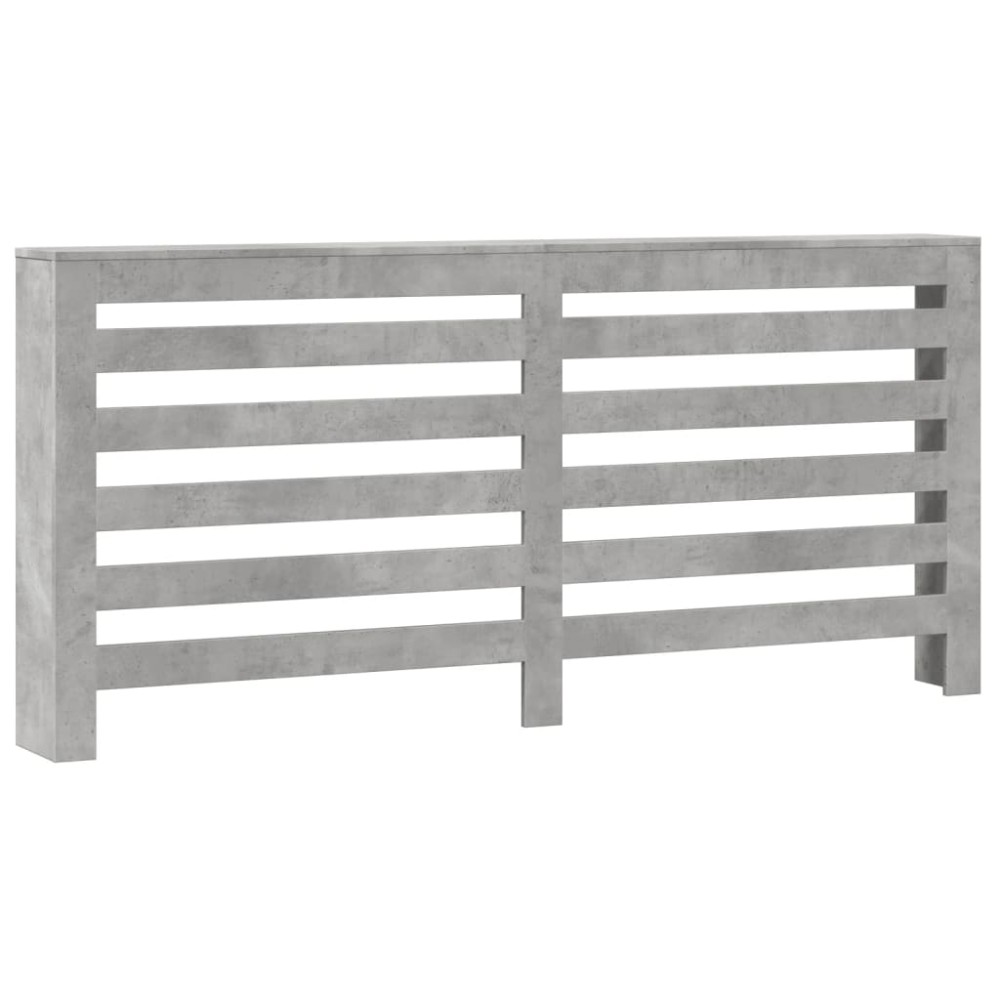 vidaXL Mască pentru calorifer, gri beton, 175x20x82 cm, lemn prelucrat