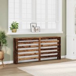 vidaXL Mască de calorifer, lemn vechi, 175x20x82 cm, lemn prelucrat vidaXL Mască de calorifer, lemn vechi, 175x20x82 cm, lemn prelucrat