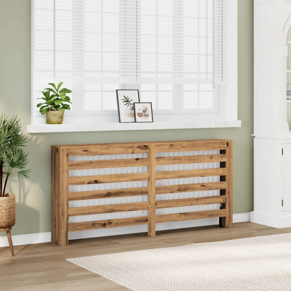 vidaXL Mască de calorifer stejar artizanal 175x20x82 cm lemn prelucrat