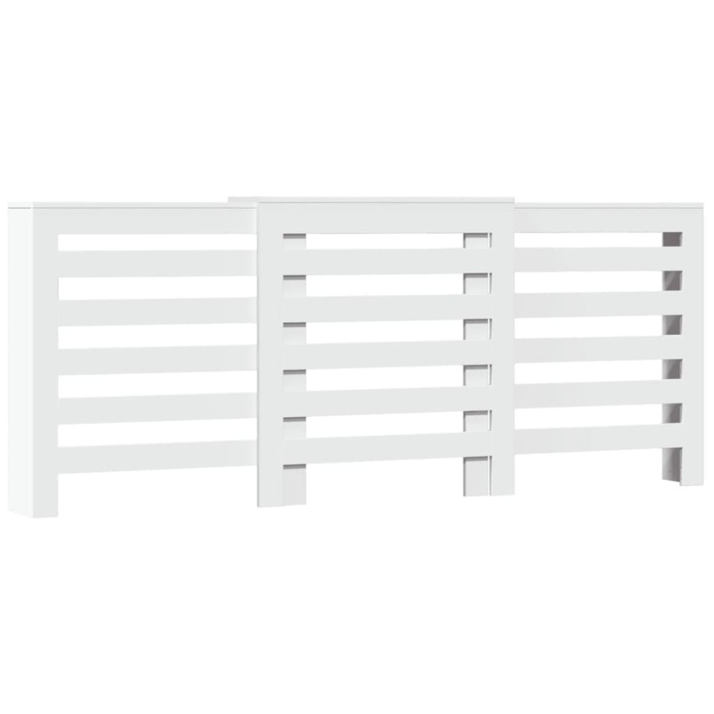 vidaXL Mască pentru calorifer, alb, 205x21,5x83,5 cm, lemn prelucrat