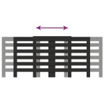 vidaXL Mască pentru calorifer, negru, 205x21,5x83,5 cm, lemn prelucrat vidaXL Mască pentru calorifer, negru, 205x21,5x83,5 cm, lemn prelucrat