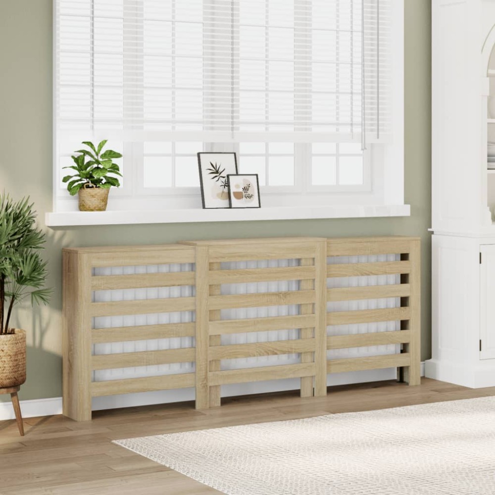 vidaXL Mască pentru calorifer stejar sonoma 205x21,5x83,5 cm lemn