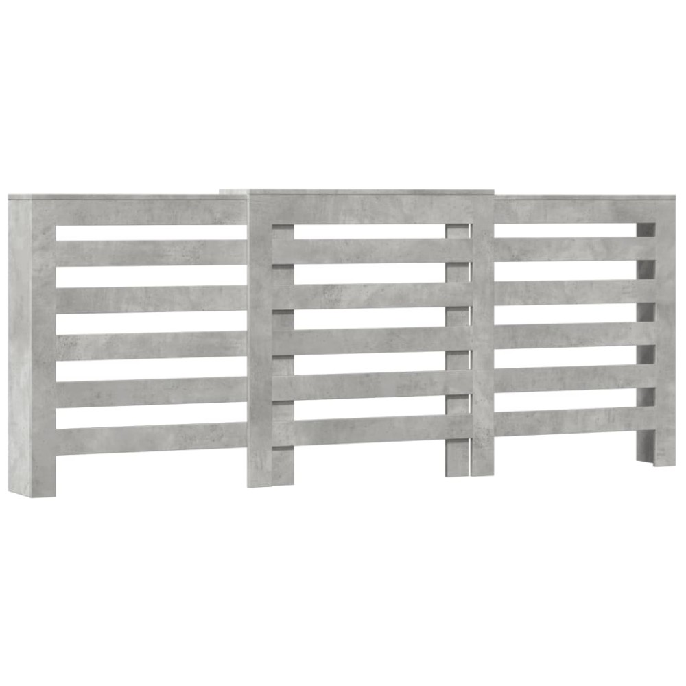 vidaXL Mască pentru calorifer gri beton 205x21,5x83,5cm lemn prelucrat