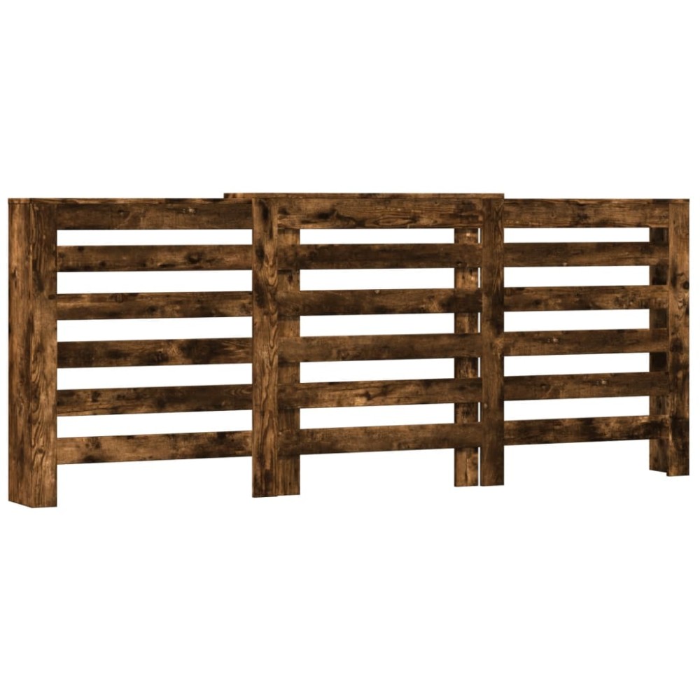 vidaXL Mască pentru calorifer stejar fumuriu 205x21,5x83,5 cm lemn