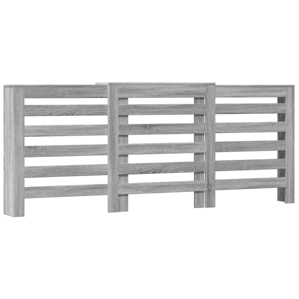 vidaXL Mască pentru calorifer sonoma gri 205x21,5x83,5 cm lemn