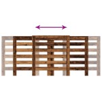 vidaXL Mască pentru calorifer lemn vechi 205x21,5x83,5 cm lemn