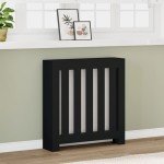 vidaXL Mască pentru calorifer, negru, 78x20x82 cm, lemn prelucrat vidaXL Mască pentru calorifer, negru, 78x20x82 cm, lemn prelucrat