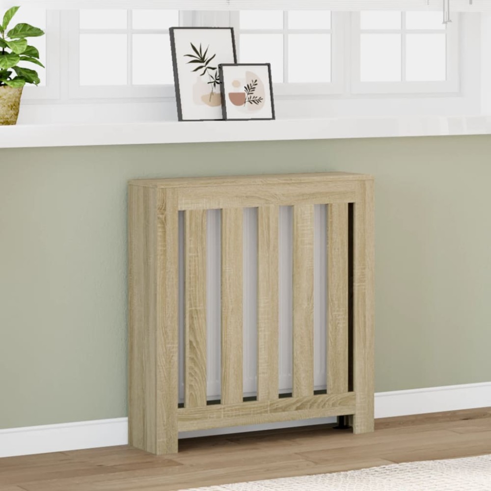 vidaXL Mască pentru calorifer stejar sonoma 78x20x82 cm lemn prelucrat