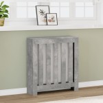 vidaXL Mască pentru calorifer, gri beton, 78x20x82 cm, lemn prelucrat vidaXL Mască pentru calorifer, gri beton, 78x20x82 cm, lemn prelucrat