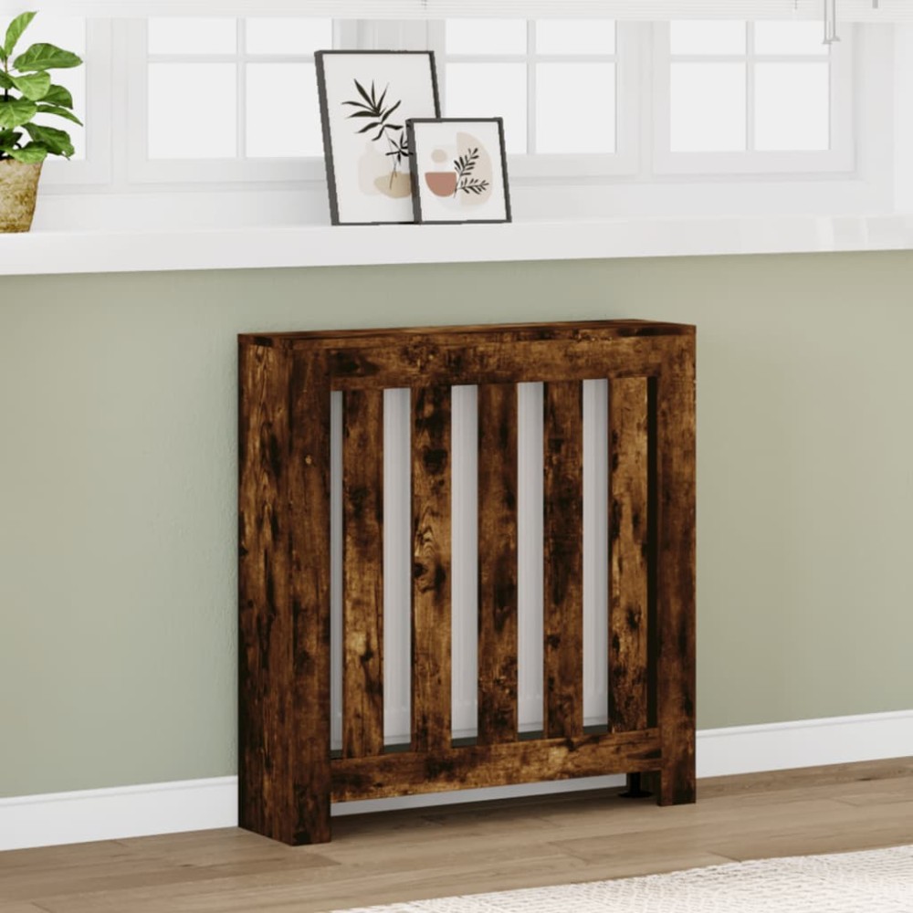 vidaXL Mască pentru calorifer stejar fumuriu 78x20x82cm lemn prelucrat