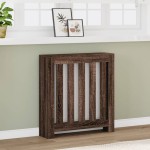 vidaXL Mască pentru calorifer stejar maro 78x20x82 cm lemn prelucrat vidaXL Mască pentru calorifer stejar maro 78x20x82 cm lemn prelucrat