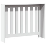 vidaXL Mască pentru calorifer, alb, 104x20x82 cm, lemn prelucrat vidaXL Mască pentru calorifer, alb, 104x20x82 cm, lemn prelucrat