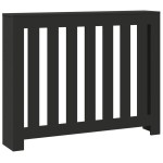 vidaXL Mască pentru calorifer, negru, 104x20x82 cm, lemn prelucrat vidaXL Mască pentru calorifer, negru, 104x20x82 cm, lemn prelucrat