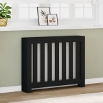 vidaXL Mască pentru calorifer, negru, 104x20x82 cm, lemn prelucrat vidaXL Mască pentru calorifer, negru, 104x20x82 cm, lemn prelucrat
