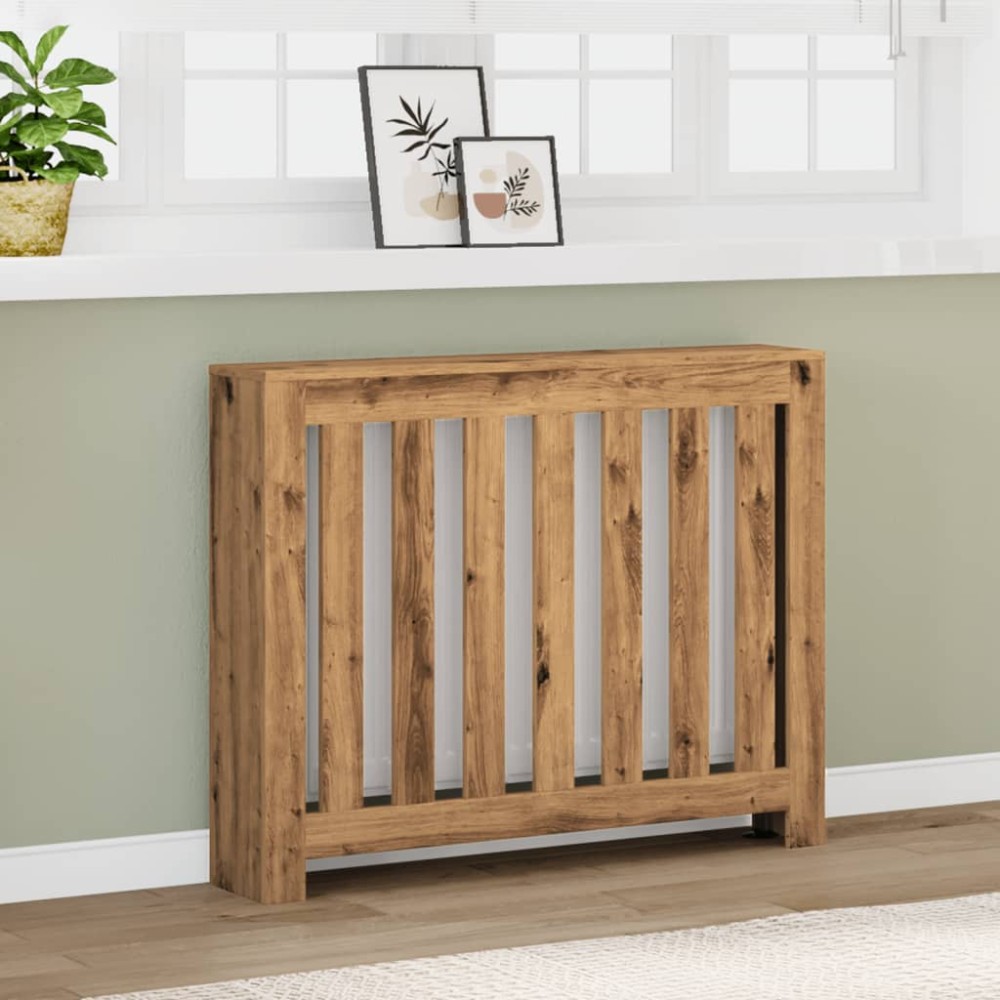 vidaXL Mască de calorifer stejar artizanal 104x20x82 cm lemn prelucrat