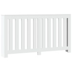 vidaXL Mască pentru calorifer, alb, 149x20x82 cm, lemn prelucrat