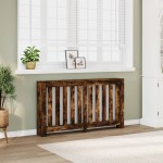 vidaXL Mască pentru calorifer stejar fumuriu 149x20x82cm lemn vidaXL Mască pentru calorifer stejar fumuriu 149x20x82cm lemn