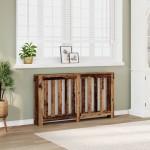 vidaXL Mască pentru calorifer, lemn vechi, 149x20x82cm, lemn prelucrat vidaXL Mască pentru calorifer, lemn vechi, 149x20x82cm, lemn prelucrat